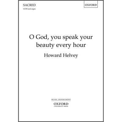 预订 O God, you speak your beauty every hour 神啊，你每小时都在讲述你的美: 9780193412736