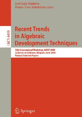 【预订】Recent Trends in Algebraic Development Techniques