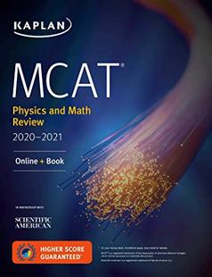 Review Book MCAT Online 2021 2020 Math and Physics 预售