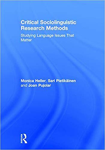 【预售】Critical Sociolinguistic Research Methods