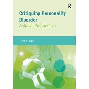 Disorder Social 预订 批判人格障碍：社会视角 Personality Perspective 9781909330818 Critiquing
