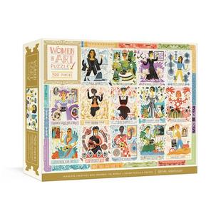 预订 Women in Art Puzzle: Fearless Creatives Who Inspired the World 500-Piece Jigsaw Puzzle and Poster艺术拼图中的女性：
