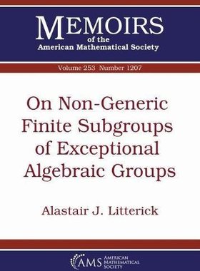 【预售】On Non-Generic Finite Subgroups of Exceptional Algebraic Groups