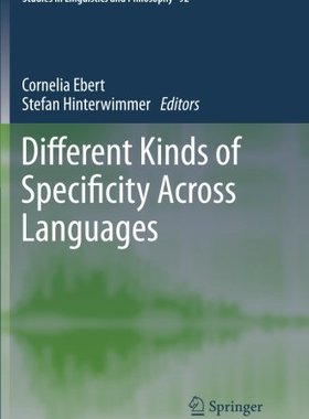 【预订】Different Kinds of Specificity Across Languages