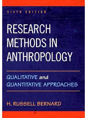 预订 Research Methods in Anthropology: Qualitative and Quantitative Approaches, Sixth Edition 人类学研究方法：定性与定量