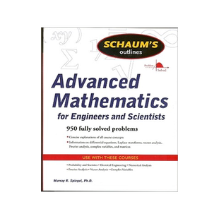 预订 英文原版 工科高等数学 Schaum's Outline of Advanced Mathematics for Engineers and Scientists