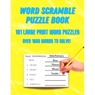 Puzzle Book Puzzles Word 9798386250959 Print Scramble Large 预订 101