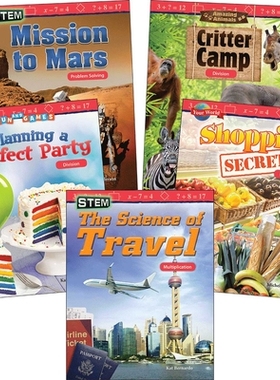 【预订】Multiplication & Division: Grades 3-5 (5-Book Set)