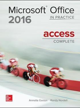 [预订]MICROSOFT OFFICE ACCESS 2016 COMPLETE: IN PRACTICE 9781259762680