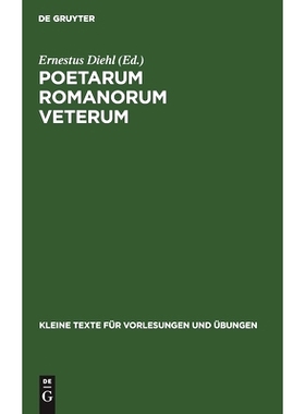 预订 Poetarum Romanorum Veterum: Reliquiae: 9783112302170