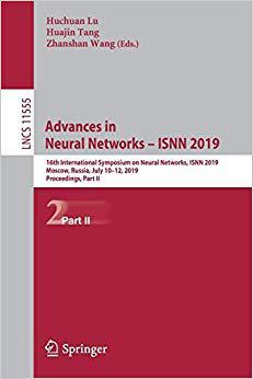 【预售】Advances in Neural Networks – ISNN 2019