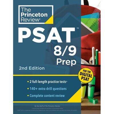 预订 Princeton Review PSAT 8/9 Prep: 2 Practice Tests + Content Review + Strategies for the Digital PSAT: 9780593517451