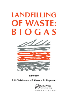 【预订】Landfilling of Waste: Biogas