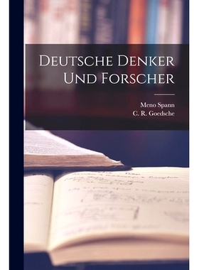 预订 Deutsche Denker Und Forscher: 9781015001442