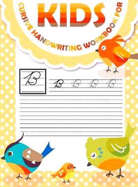 预订 Cursive handwriting workbook for kids: workbook cursive, workbook tracing, cursive handwriting workbook for teens,
