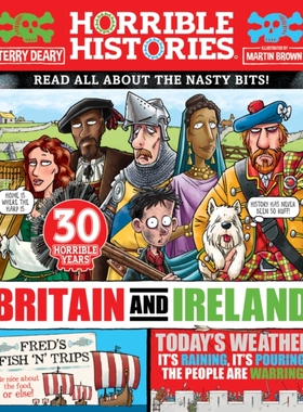 预订 Horrible History of Britain and Ireland (newspaper edition) 英国和爱尔兰的可怕历史（报纸版）: 9780702326516