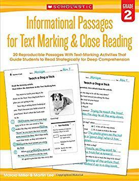 【预订】Informational Passages for Text Marking & Close Reading: Grade 2: 20 Reproducible Passages with Text-Marki...