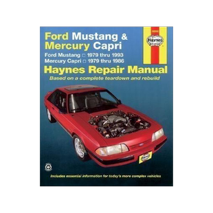 [预订]Ford Mustang, Ghia & Cobra (1979-1993) & Mercury Capri, Ghia & RS (1979-1986) in-line 4 cyl & 6 cyl, 9781563921308