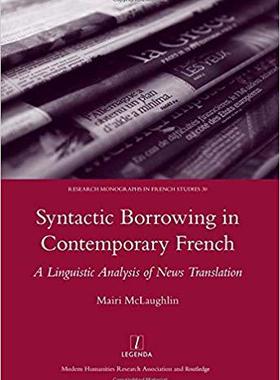 【预售】Syntactic Borrowing in Contemporary French