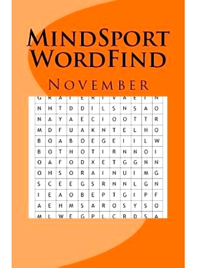 预订 MindSport WordFind November: 9781729604762