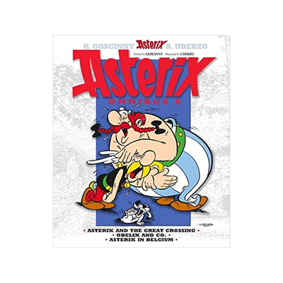 英文原版 高卢英雄历险记 22-24 合订本 卷八 儿童漫画 Asterix Omnibus 8 漂向新大陆 奥贝里克斯开公司 阿斯特克斯在比利时
