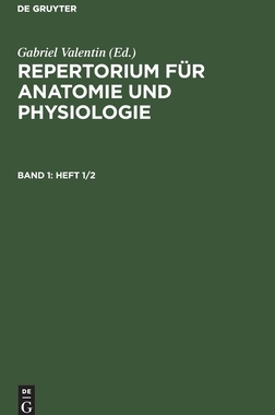 【预订】REPERT. F. ANAT. U. PHYSIOL. BD. 1 (VALENTIN) RAP 9783111075013