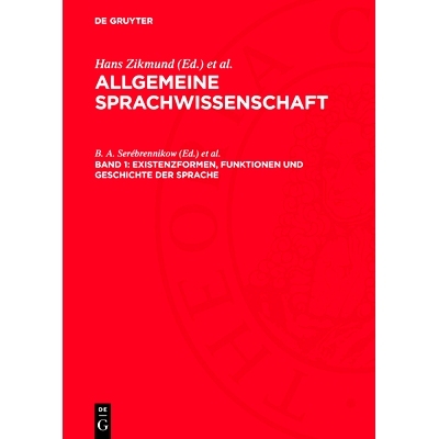 预订 Existenzformen, Funktionen und Geschichte der Sprache: 9783112728468