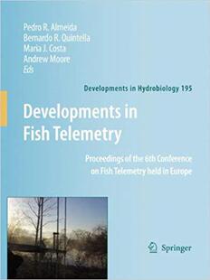 【预订】Developments in Fish Telemetry