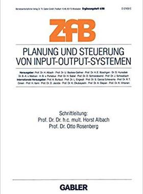 【预订】Planung und Steuerung von Input-Output-Systemen 9783409114936