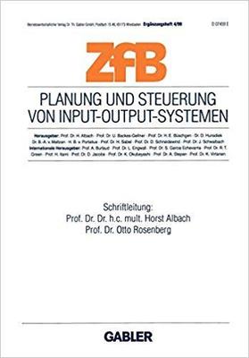 【预订】Planung und Steuerung von Input-Output-Systemen 9783409114936