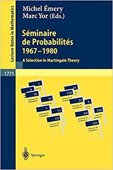 预订 Séminaire de Probabilités 1967-1980