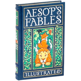 Leather 收藏版 英文原版 新版 bound Aesop Illustrated 预售 Fables 伊索寓言插图版 皮封精装 Classics