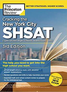 [预订]Cracking the New York City Shsat (Specialized High Schools Admissions Test), 3rd Edition: Fully Upda 9781524710675