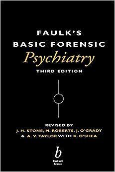 【预售】Faulk’s Basic Forensic Psychiatry 3E