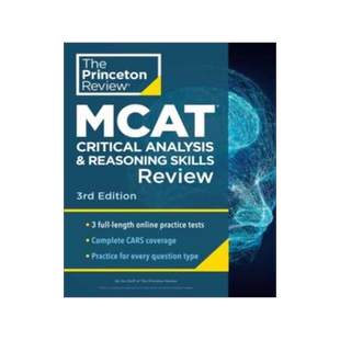 [预订]Princeton Review MCAT Critical Analysis and Reasoning Skills Review, 3rd Edition: Complete Cars Cont 9780593516249