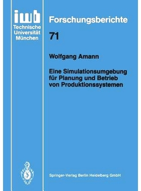 预订 Eine Simulationsumgebung Für Planung Und Betrieb Von Produktionssystemen
