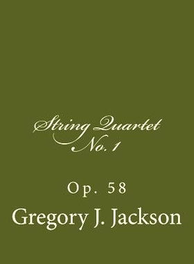 预订 String Quartet No. 1, Op. 58: 9781491262160