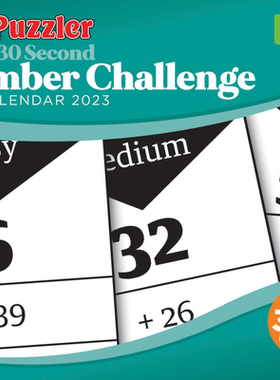 【预订】2023 30 Second Number Challenge, Puzzler Box Calendar 9781529827927