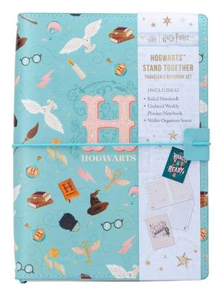 哈利波特 霍格沃茨旅行者笔记本套装 环保皮 英文原版官方周边 Harry Potter: Hogwarts Stand Together Traveler's Notebook Set