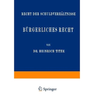 Schuldverhältnisse 预订 der Recht 9783540013259 Bürgerliches