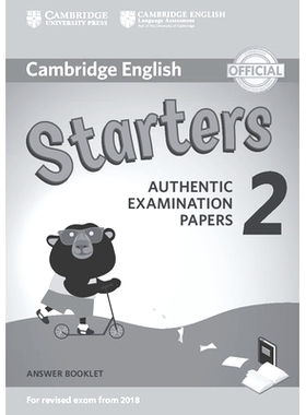 预订 Cambridge English Young Learners 2 for Revised Exam from 2018 Starters Answer Booklet: Authentic Examination Papers