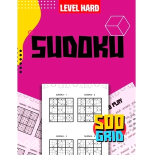 预订 SUDOKU Book for Adults: Hard Sudoku Games for Adults, Sudoku Puzzle Books, 500 Puzzle Sudoku: 9789120895062