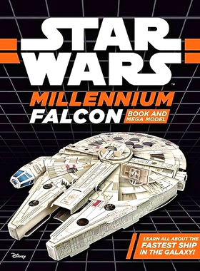 现货 星球大战：千年隼 书和巨型模型 英文原版 手工书 Star Wars: Millennium Falcon Book and Mega Model