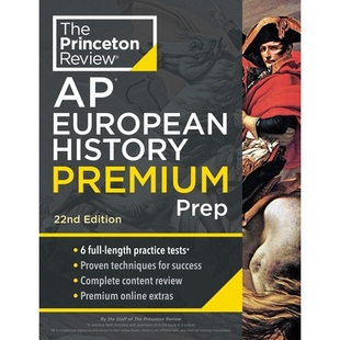 预订 Princeton Review AP European History Premium Prep, 22nd Edition: 6 Practice Tests + Complete Content Review + Strat