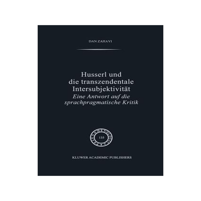 预订 Husserl und Die Transzendentale Intersubjektivität