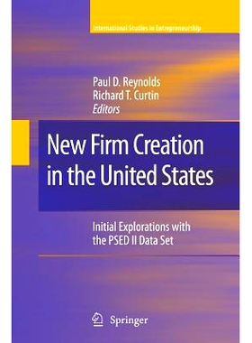 预订 New Firm Creation in the United States: Initial Explorations with the PSED II Data Set: 9781489984340