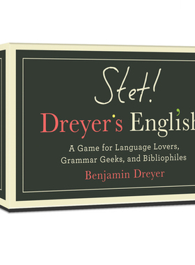 【预订】Stet! Dreyer’s English: A Game for Language Lovers, Grammar Geeks, and Bibliophiles