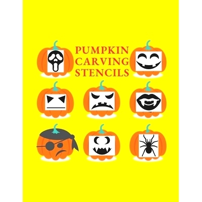 预订 Pumpkin Carving Stencils: Halloween Templates Patterns: 9798357459763
