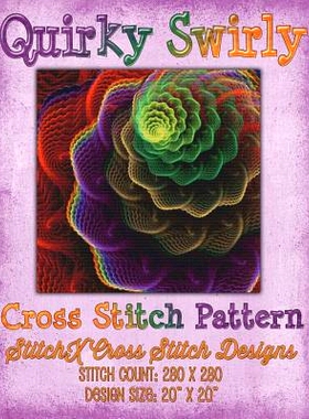 预订 Quirky Swirly Cross Stitch Pattern: 9781511840781