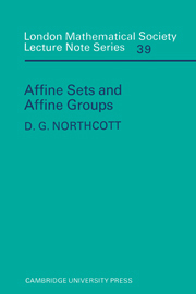 【预订】Affine Sets and Affine Groups